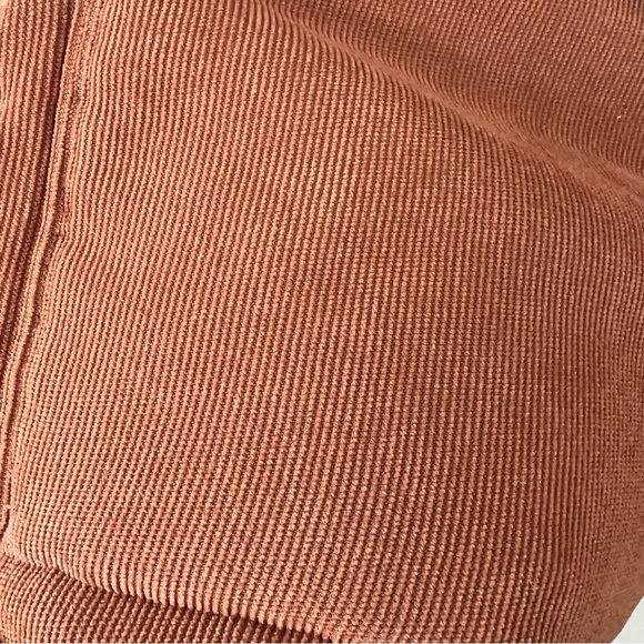 Pulse Corduroy Puffer Jacket Terracotta Medium Coat Parka Oversized Hooded - Picture 13 of 14